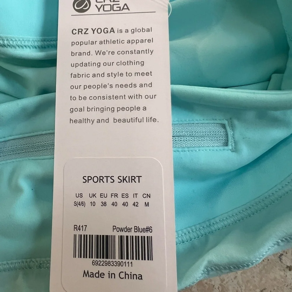 CRZ YOGA Women's Quick Dry Pleated Tennis Skirts Mid Waisted Size Small 4-6 - Picture 6 of 8